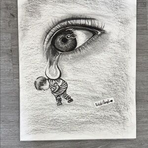 Emotive Black and White Art Print